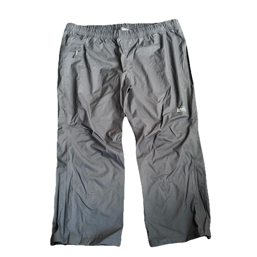 REI Essential Co-Op Rain Waterproof  Pants‎ Black Lightweight Men’s XXL Short